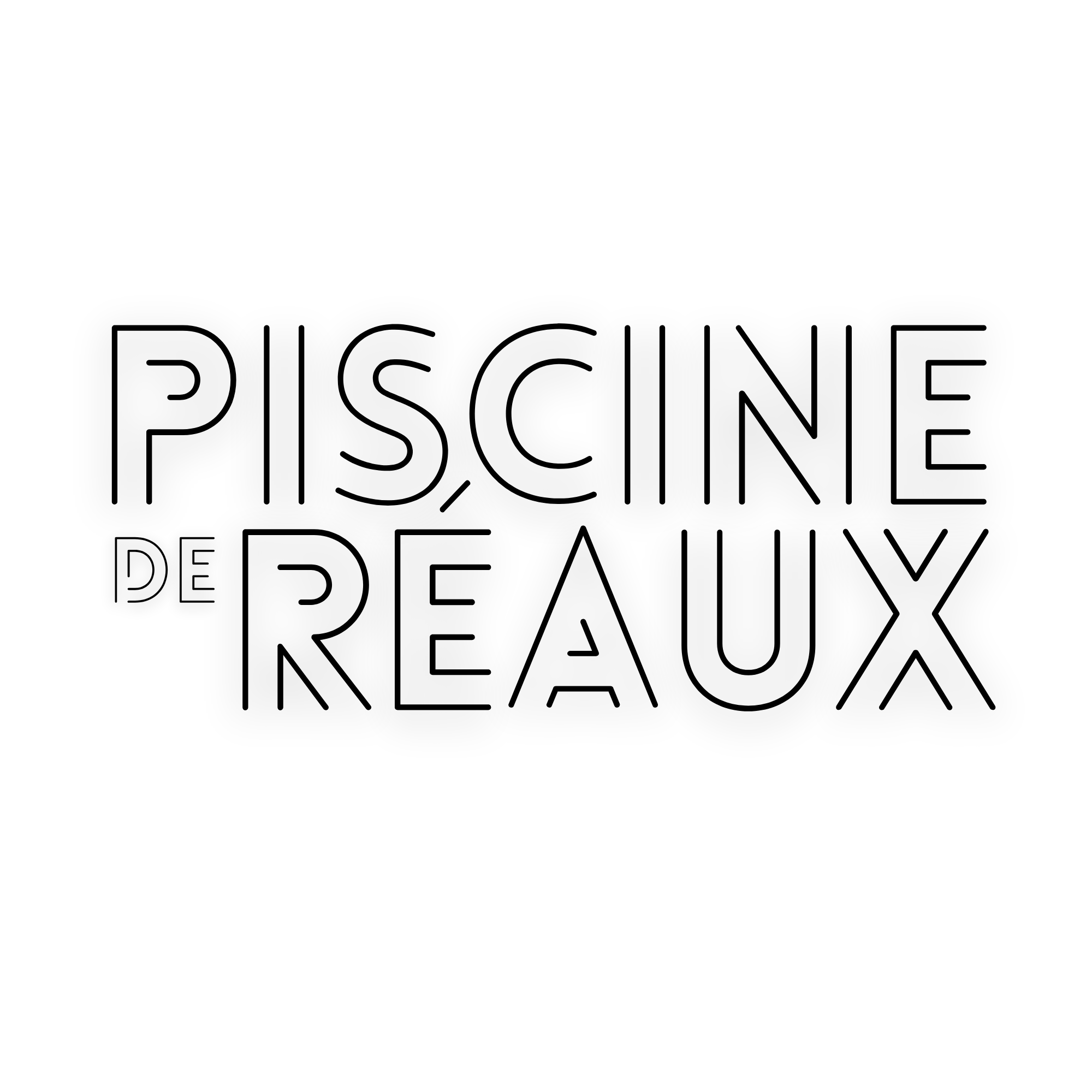 Logo Piscine de Réaux, version noire